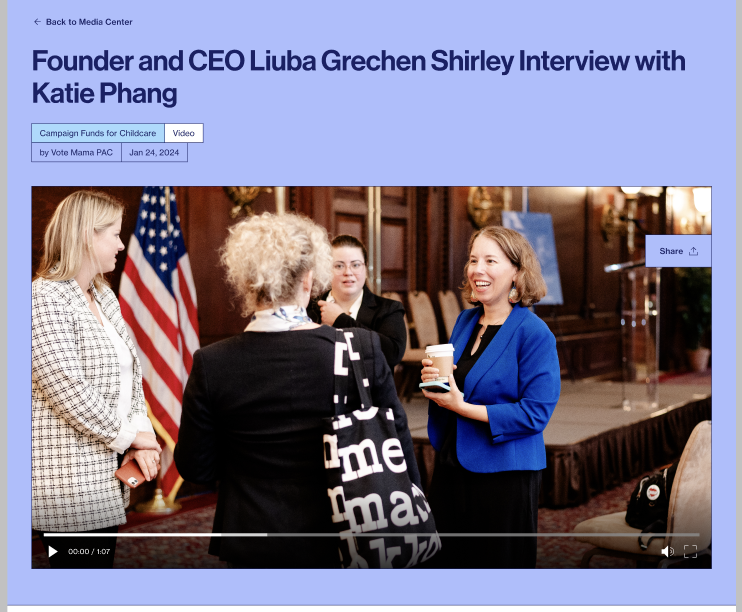 Single Video page